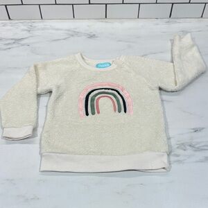 Cream Rainbow Sweatshirt 24M